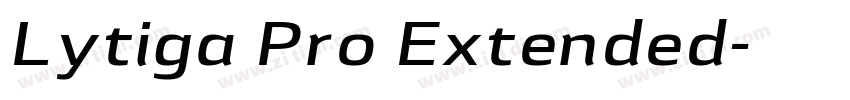 Lytiga Pro Extended字体转换
